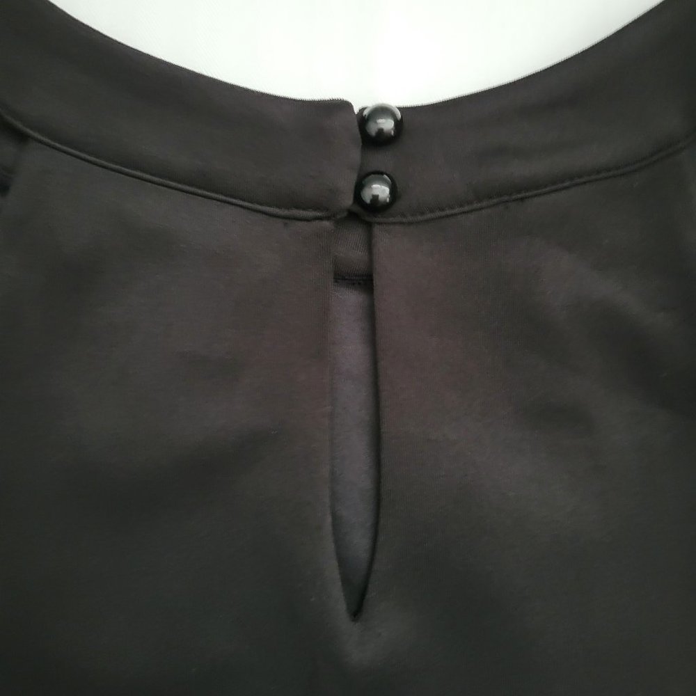 🌟 NWT ENFOCUS STUDIO LBD Black Halter Dress Lace Insert Size 8 - Picture 6 of 11